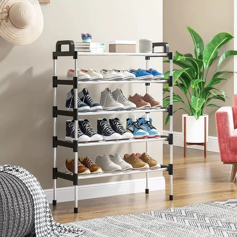 Multi-Layer Simple Space-Saving Assembly Dustproof Shoe Rack