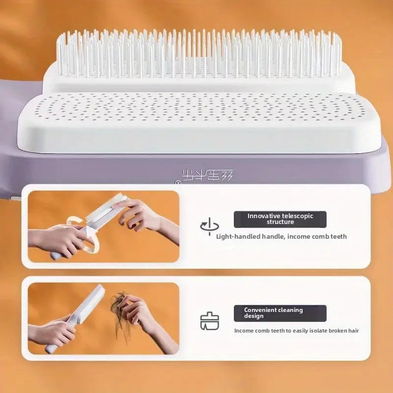 VoluBrush™ – Compact Rotating Volumizing Hairbrush for Effortless Luxe Locks