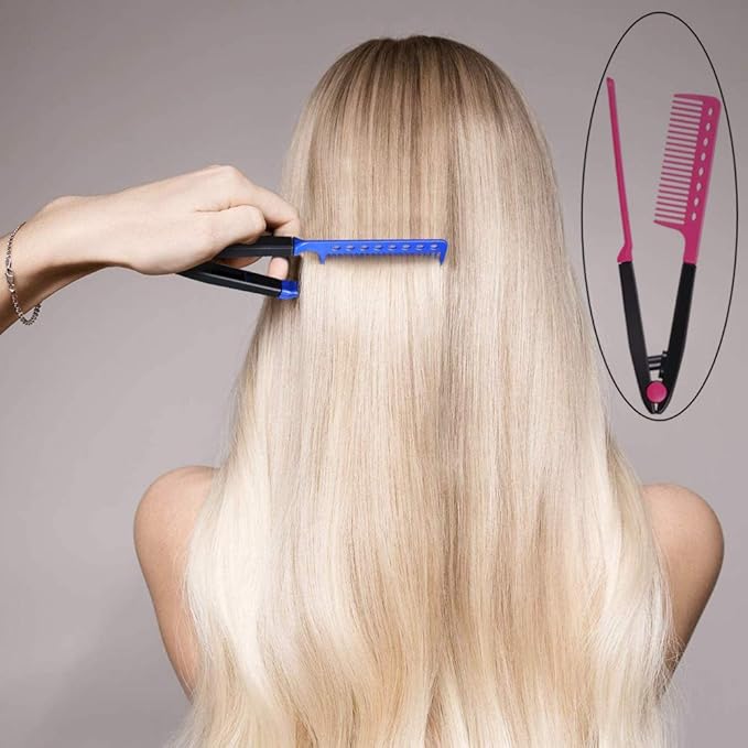 Hair Styling Clip & Straightening Comb – Achieve Salon-Quality Hair Instantly! 💇‍♀️ (2pcs)