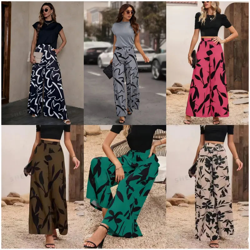 Women's Hip-Hop Style Street Wide Leg Pants – Creative Spring Straight-Leg Trousers