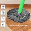 🧹 Hand Wash-Free Self-Twisting Rotating Mop for Dry and Wet Use