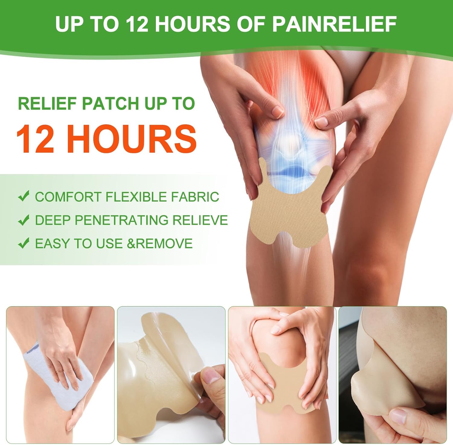 JapaHeat™ 4-Side Elastic Pain Relief Plaster