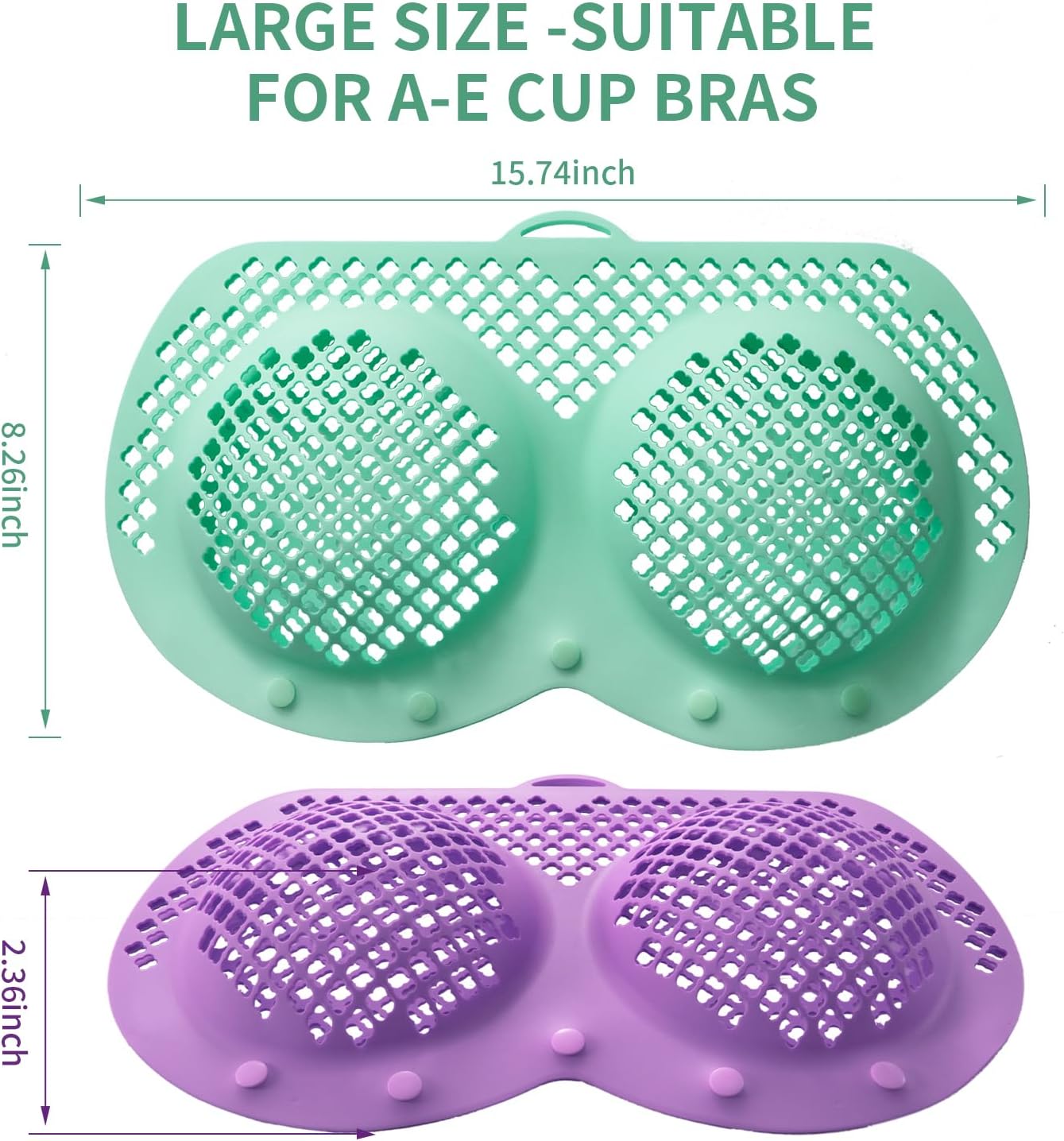 Bra Washing Bag for Laundry, Silicone Lingerie Bags for Washing Delicates,  Laundry Bag Washing Machine & Dryer Washing Bags for A-38D Cup Bras