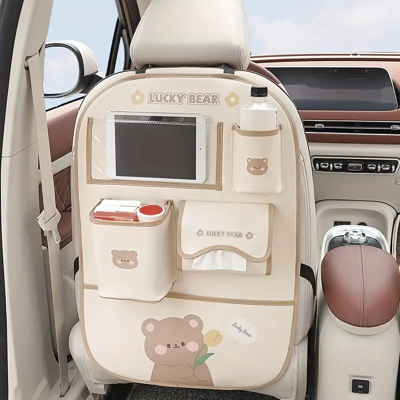 CritterOrganizer™ – Einzigartiger Bären- und Kaninchen-Autositz-Organizer für eine aufgeräumte Fahrt