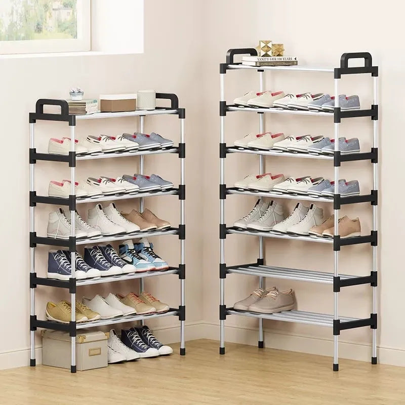 Multi-Layer Simple Space-Saving Assembly Dustproof Shoe Rack