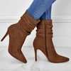 Women's Fashion Suede Stiletto Boots – Elegant and Timeless