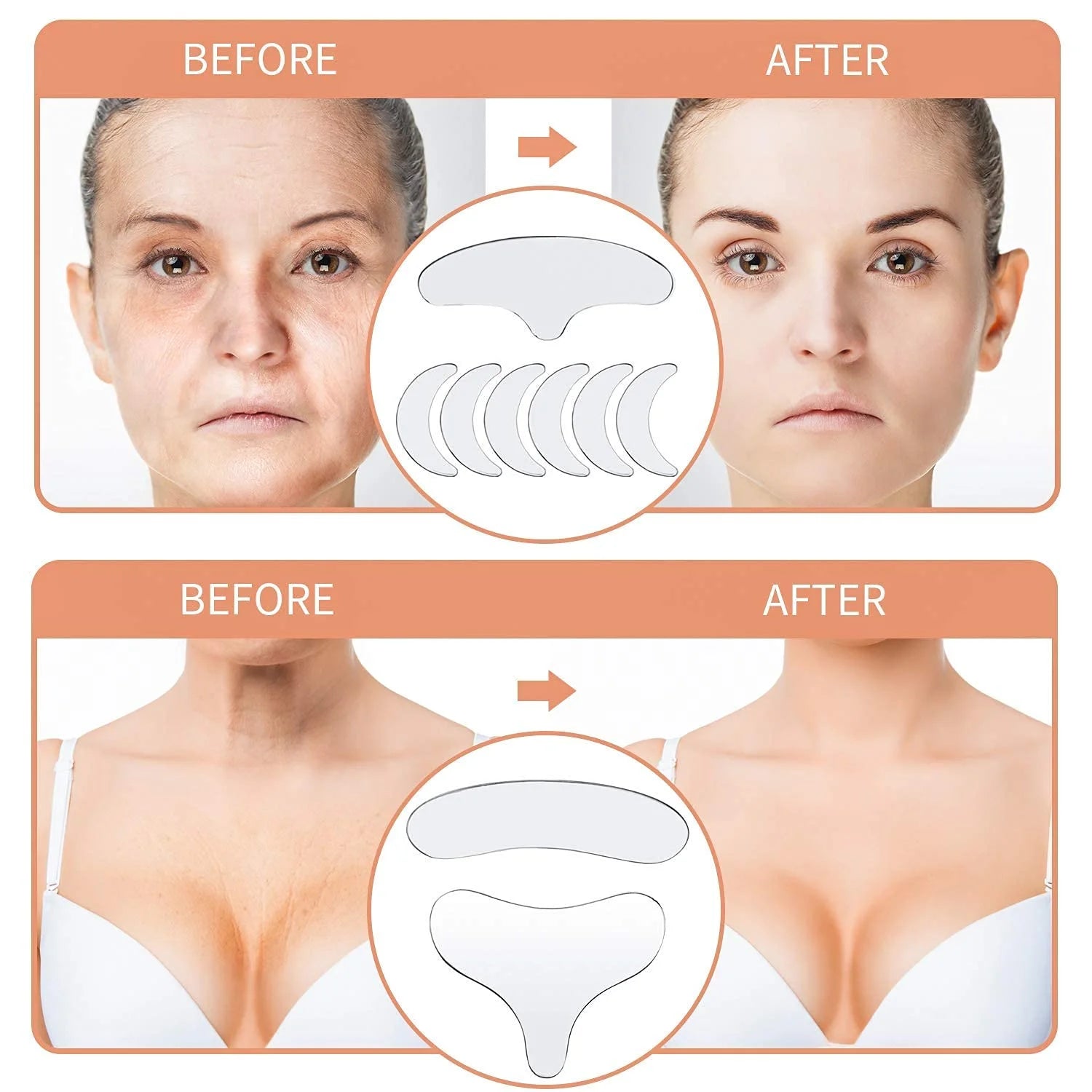✨Silicone Anti-Wrinkle Patches – Look 10 to 20 Years Younger Instantly! ✨