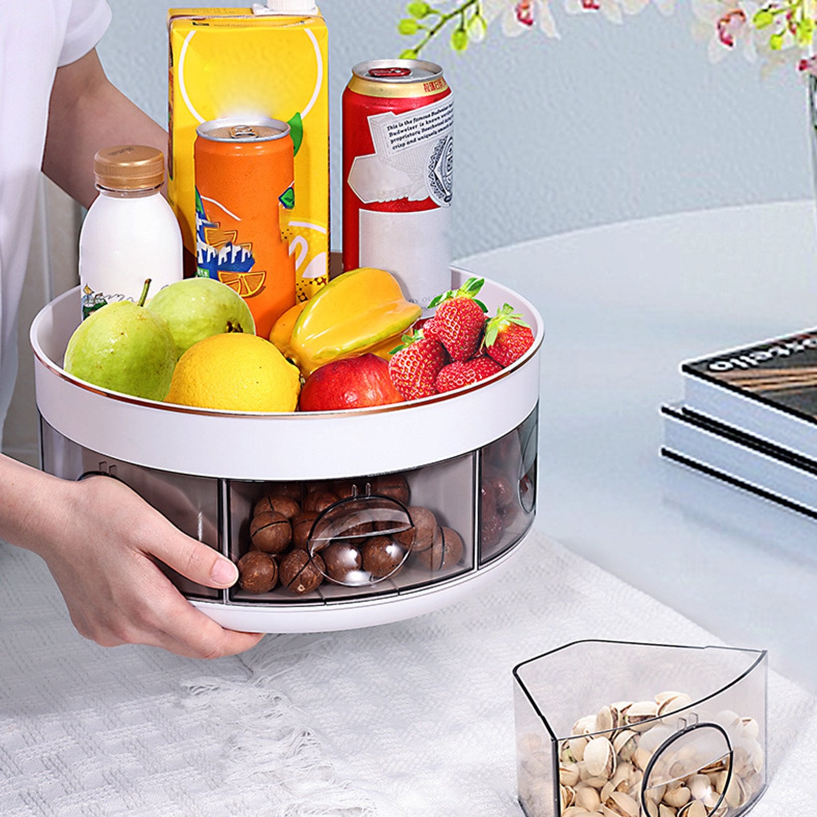 Rotating Condiment Dispenser – Organize Your Kitchen with Ease