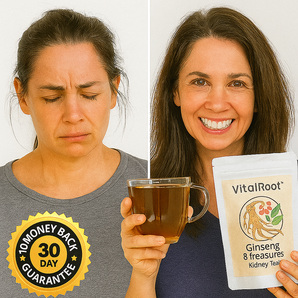 ⚡ VitalRoot™ Ginseng 8 Treasures Kidney Tea – Heal, Cleanse & Recharge From Within