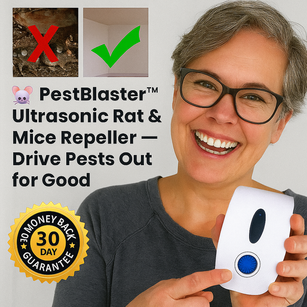 🐭 PestBlaster™ Ultrasonic Rat & Mice Repeller — Drive Pests Out for Good