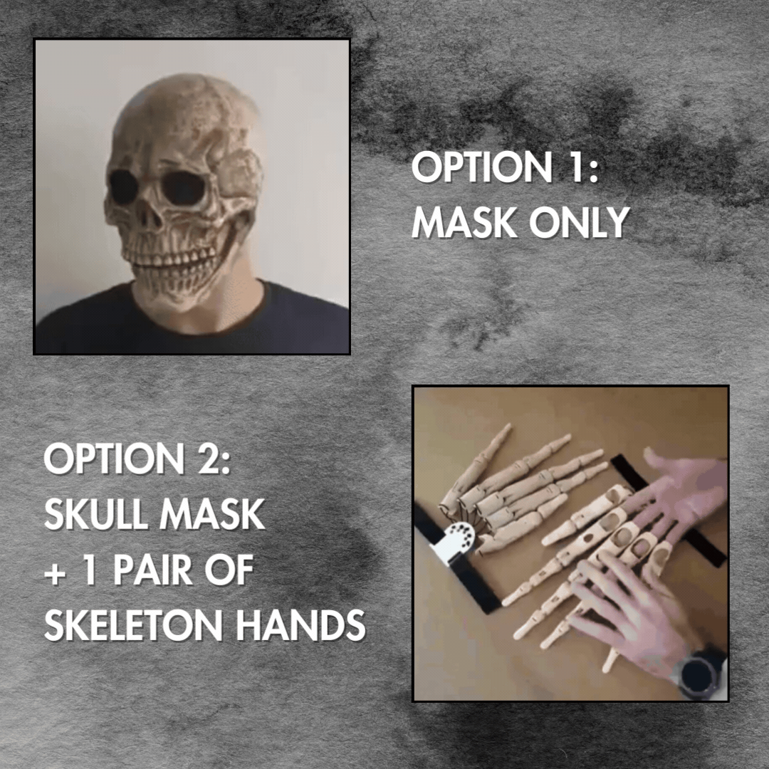 SpectraBone™ Creepy Halloween Skull Mask for Spooky Costume Looks