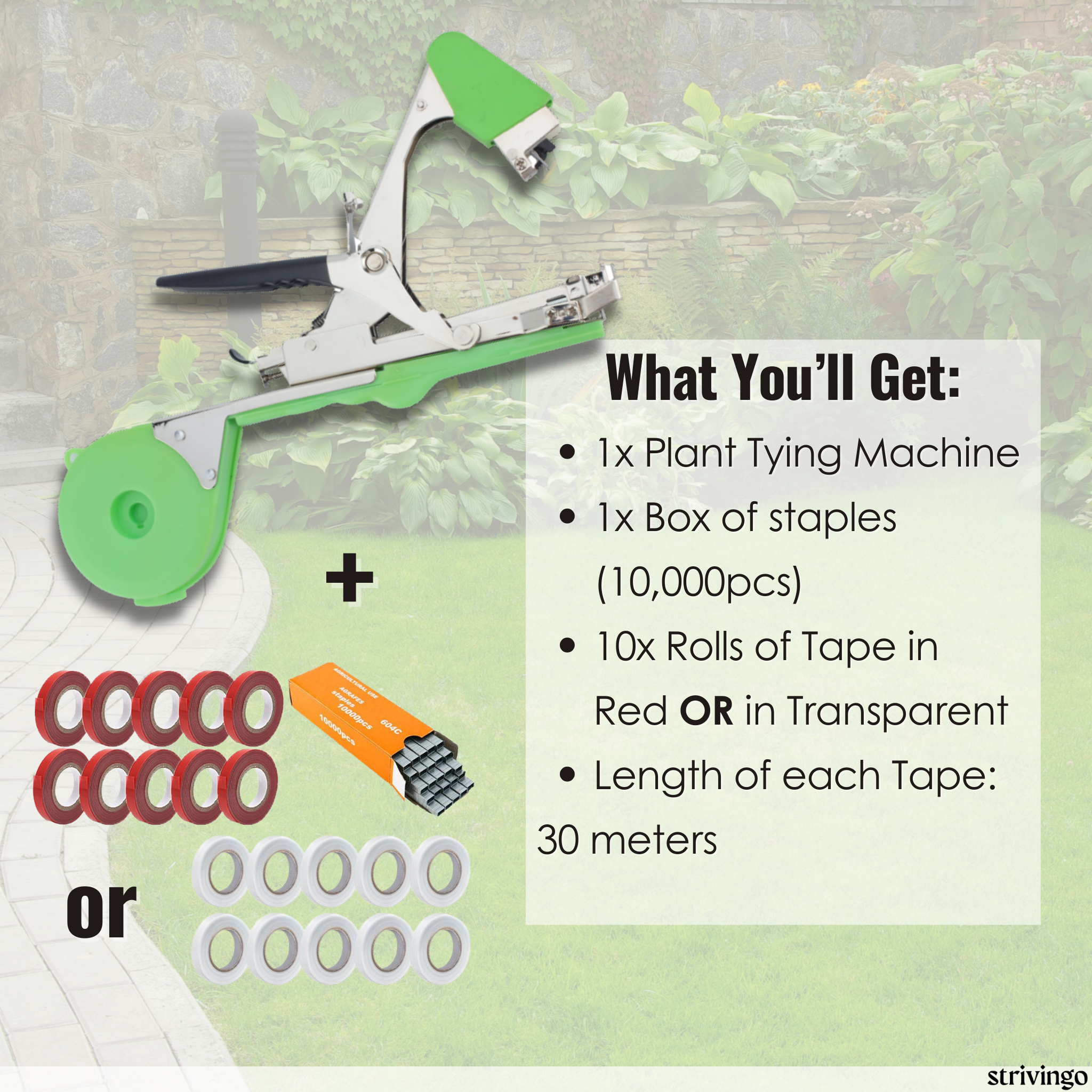 TieUp™ Plant Tying Machine | incl. 10 Rolls Of Tape