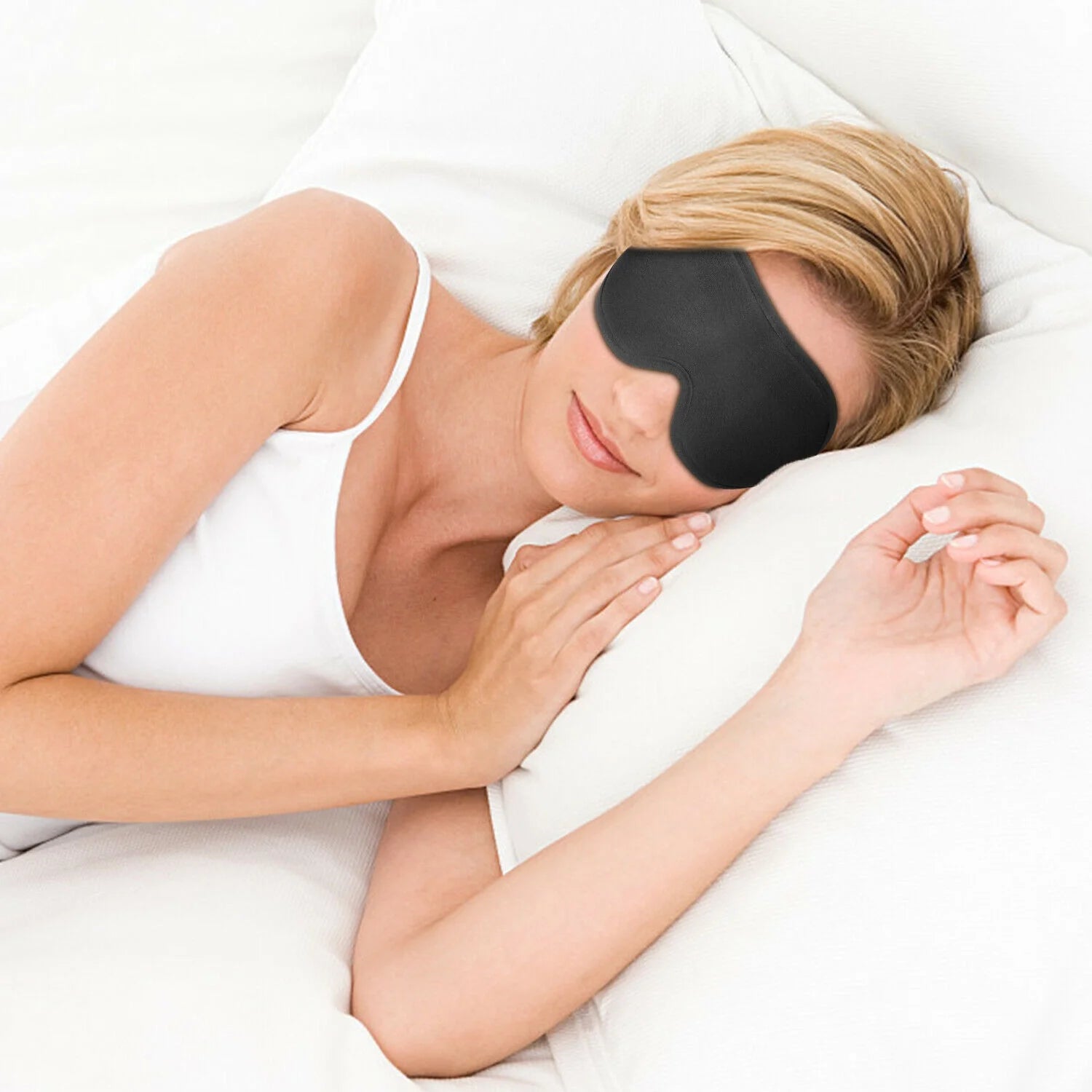😴 3D Memory Foam Blackout Eye Mask – Sleep Deeper, Wake Up Refreshed! 💤