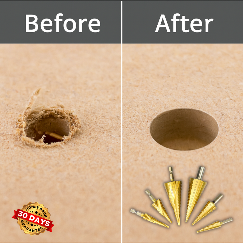 DrillPower™ High-Speed Steel Step Drill & Hole Saw Set