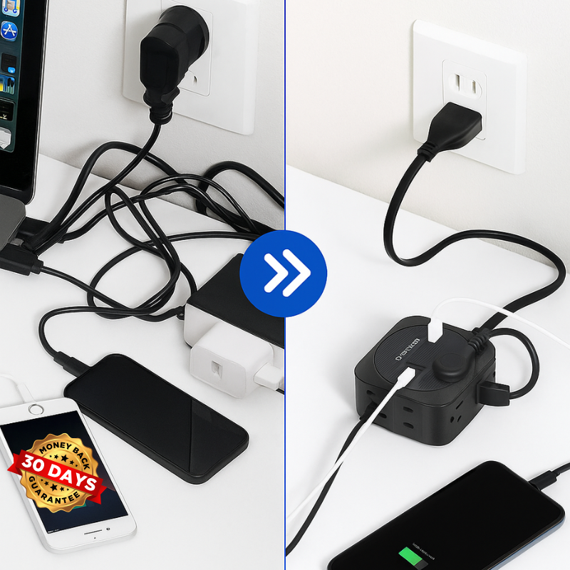 ChargeMate™ Portable Multi-Plug Power Strip