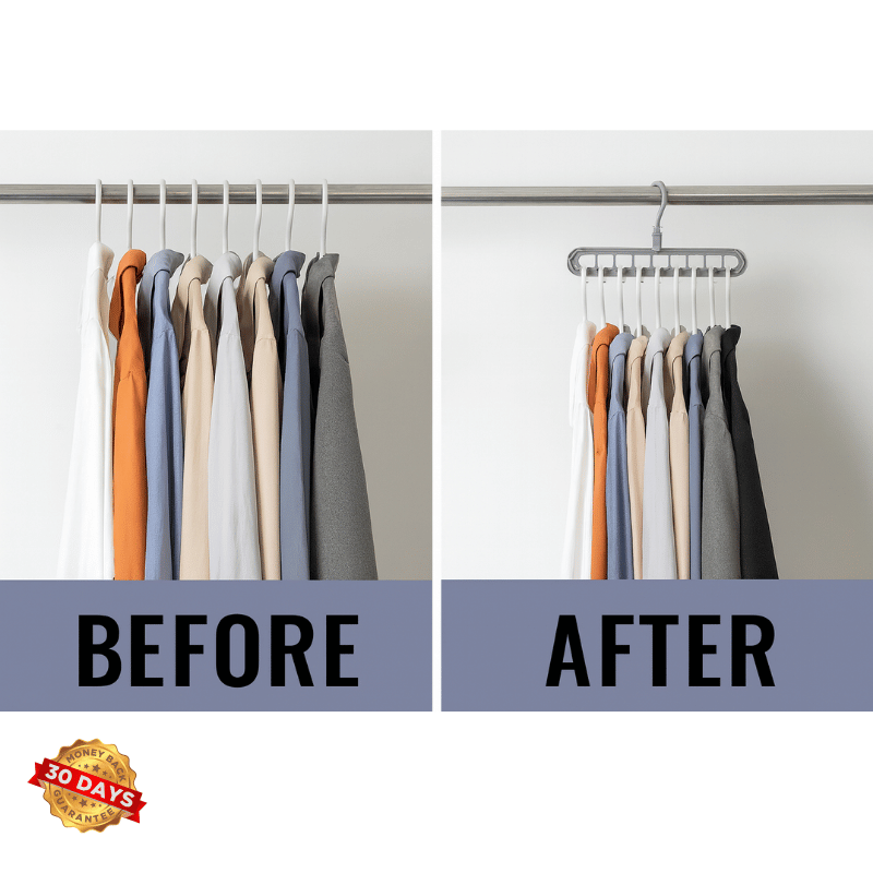 RangementMax™ 9-Hole Space-Saving Clothes Hanger Organizer