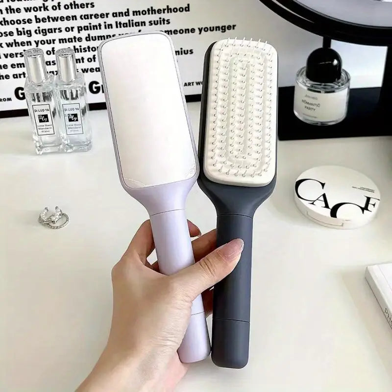 VoluBrush™ – Compact Rotating Volumizing Hairbrush for Effortless Luxe Locks
