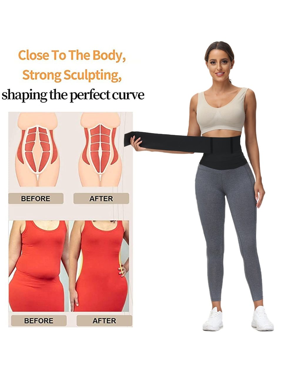 Wrap Bandage Abdominal Shaper Back Support