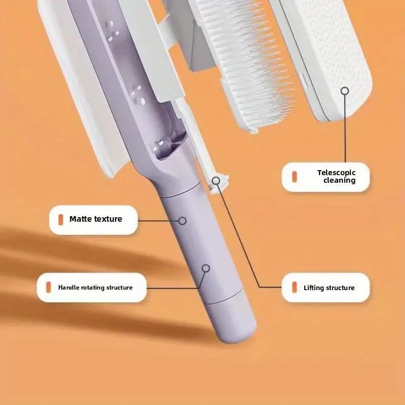 VoluBrush™ – Compact Rotating Volumizing Hairbrush for Effortless Luxe Locks