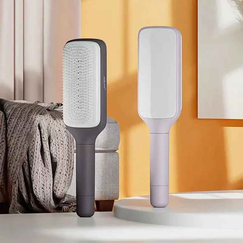 VoluBrush™ – Compact Rotating Volumizing Hairbrush for Effortless Luxe Locks