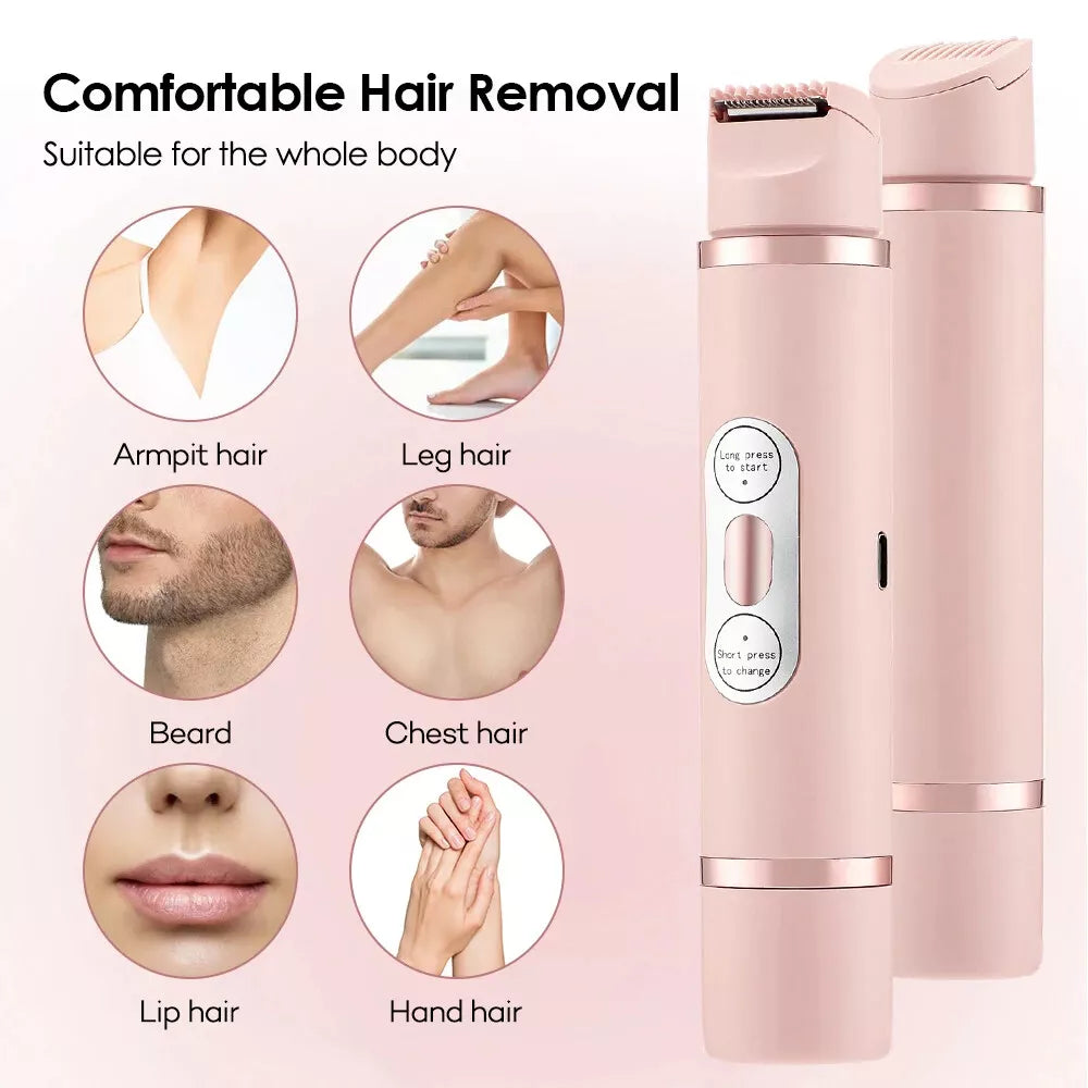 Say Goodbye to Unwanted Hair with the Dual-Head Electric Shaver