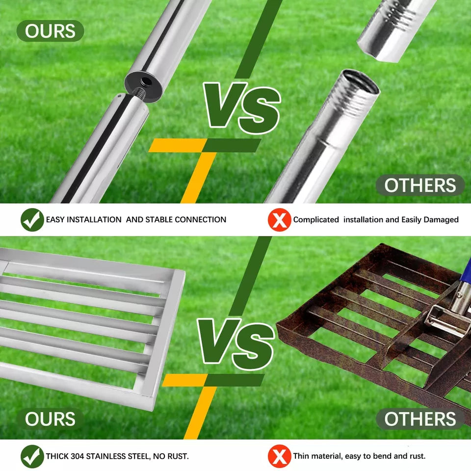 🏡 Lawn Leveling Rake – The Ultimate Tool for a Perfectly Smooth Lawn! 🌱