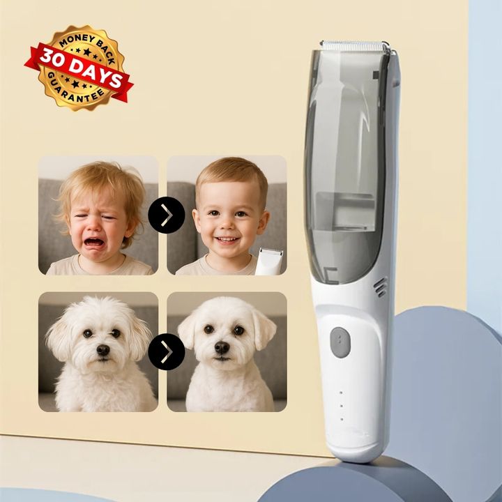 Rechargeable Hair Vacuum Clippers for Babies & Pets